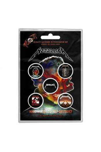Metallica - Hardwired to Self destruct bedževi set 5 kom. - slika proizvoda