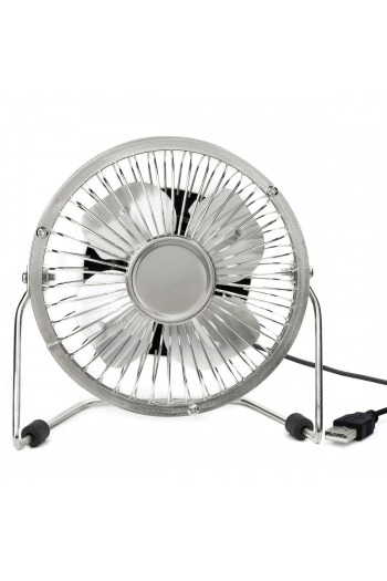 USB metal desk fan-silver - slika proizvoda