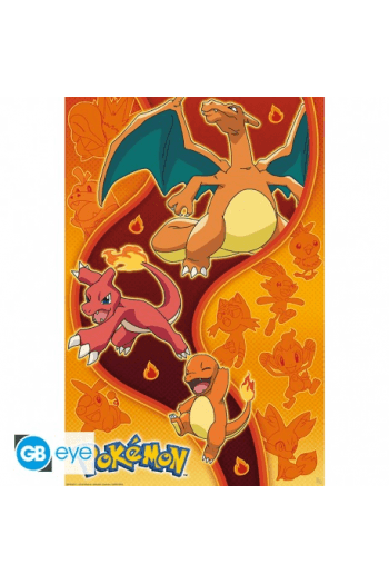 Pokemon - Poster Maxi 91.5X61 - Fire Type - slika proizvoda
