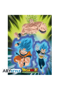 Dragon Ball Super Broly Poster Broly vs Goku & Vegeta (52x38cm)