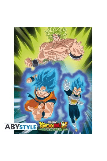 Dragon Ball Super Broly Poster Broly vs Goku & Vegeta (52x38cm) - slika proizvoda