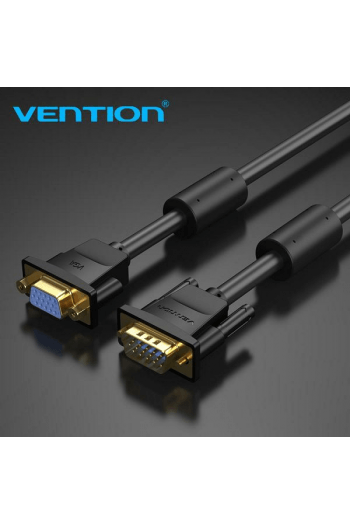 Vga Kabel Produžni Vga Muški Na Vga Ženski Vention Dagbg 1.5 M Crni - slika proizvoda