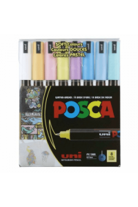 Uni pak marker Posca pc-1mr pastelne boje 8/1 - slika proizvoda