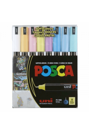 Uni pak marker Posca pc-1mr pastelne boje 8/1 - slika proizvoda