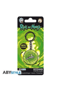 Rick And Morty - Moving Keychain  Portal Gun