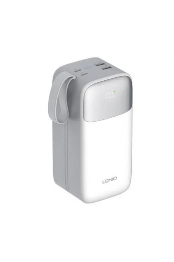 Baterija prenosiva LDNIO 30000 mAh PQ30 USB*2+TIP C+kabel lightning tip C bijela - slika proizvoda