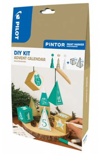 Set 3 markera i adventski kalendar DIY KIT Pintor Pilot - slika proizvoda