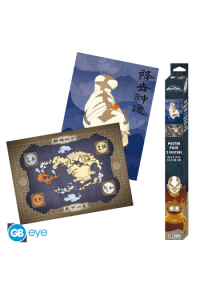 Avatar - Set 2 Posters Chibi 52X38 - Appa & Map * - slika proizvoda