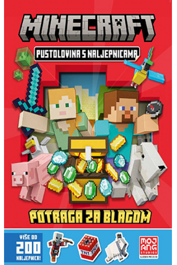 Minecraft Potraga za blagom naljepnice - naslovnica
