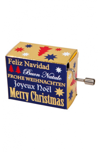 Glazbena kutija Merry Christmas (with gold) - slika proizvoda