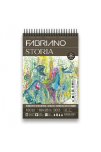 Blok Fabriano Storia 18x26 180g 30L spiralni top side 19100736 - slika proizvoda