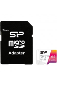 SP memorijska kartica TF_SDXC UHS-IU1 A1, V10 Color, SR104, Adapter, W A, 64GB