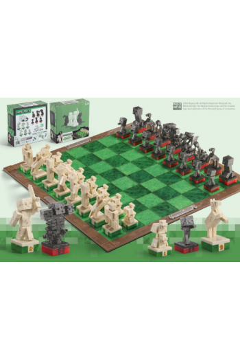 Noble Collection – Minecraft – Overworld Heroes Vs. Hostile Mobs Chess Set - slika proizvoda