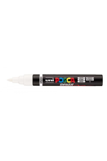 Marker Uni pc-5br brush Posca bijeli - slika proizvoda