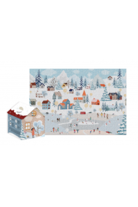 Puzzle 250 kom. kućica Christmas Winter Time Interdruk