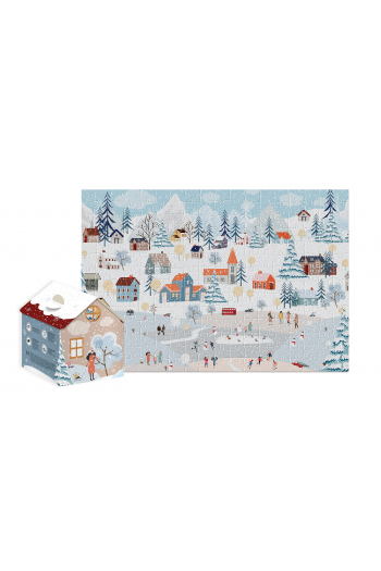 Puzzle 250 kom. kućica Christmas Winter Time Interdruk - slika proizvoda