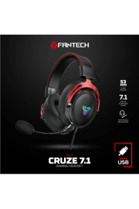 Slušalice Žične Gaming Fantech 7.1 cruze HG31 Crne