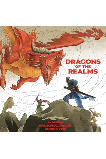 Dragons of the Realms: Official Dungeons & Dragons Coloring Book - naslovnica