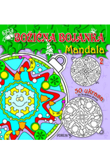 Božićna Bojanka Mandala 2 - naslovnica