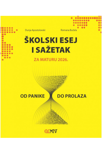 Školski eseji i sažetak  - za maturu 2026 - naslovnica