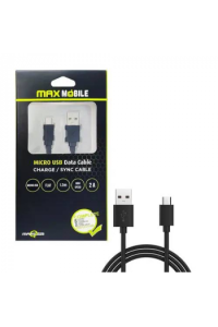 Maxmobile dana kabel Micro USB flat crni 1.2m - slika proizvoda