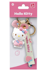 Yume Hello Kitty Keychain & Strap Peach Series Hello Kitty
