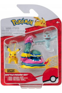 Pokemon Figurica "Battle Figure" 3Pk - Machop, Pikachu, Alolan Muk W19