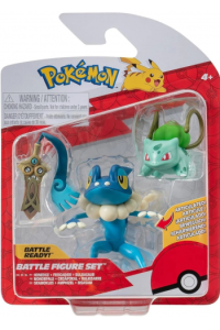 Pokemon Figurica "Battle Figure" 3Pk - Honedge, Bulbasaur, Frogedier W19