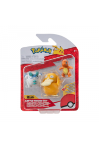 Pokemon Figurica "Battle Figure" 3Pk - Charmander, Galarian Darumaka, Psyduck W19