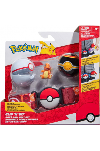 Pokemon Clip N Go Poke Ball Belt Set - Charmander And Pokeball - slika proizvoda