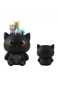 Čaša za olovke iTotal Cat crna 3D XL3014