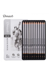 Umjetnički set za crtanje Deli Dmast grafitne olovke 2,0–3,5mm 12 kom u kutiji EC391 140013002