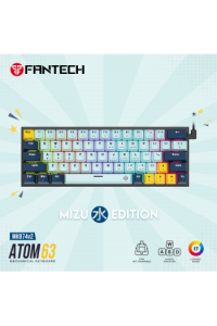 Tipkovnica Gaming Žična Mehanička Fantech Atom 63 Blue SW.MK874V2 Mori-White
