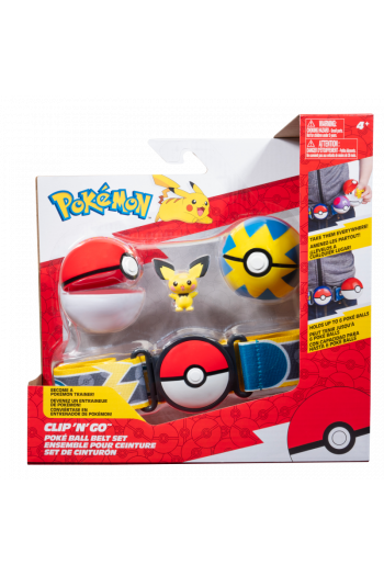 Pokemon Clip N Go Poke Ball Belt Set - Pichu And Pokeball - slika proizvoda