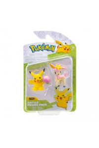 Pokemon Figurica Battle Figure 2Pk - Summer Pikachu & Deerling W1