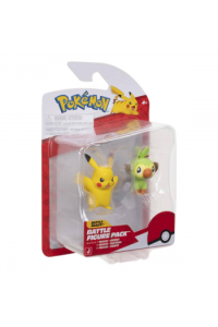 Pokemon Figurica Battle Figure First Partner 2Pk - Grookey & Pikachu W9