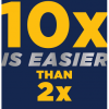 10x Is Easier Than 2x - naslovnica