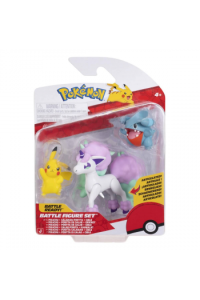 Pokemon Figurica Battle Figure 3Pk - Gible, Pikachu, Galarian Ponyta W26