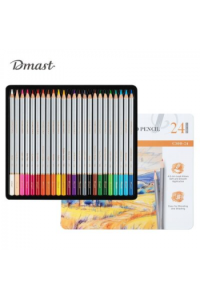 Umjetnički set za crtanje Deli Dmast akvarelne olovke 4,0mm 24 kom u metalnoj kutiji EC300-24 140009069 - slika proizvoda
