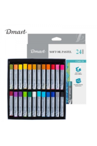 Umjetnički set za crtanje Deli Dmast mekane uljne pastele 1,1mm 24 kom u kutiji EC340-24 140012796