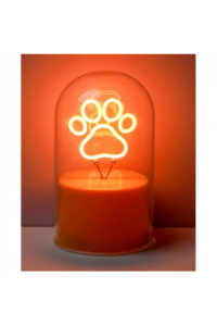Lampa staklena kupola iTotal NEON-efekt LED Paw XL3257