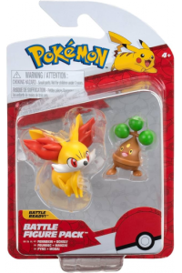 Pokemon Figurica "Battle Figure" 2Pk - Fennekin & Bonsly W16
