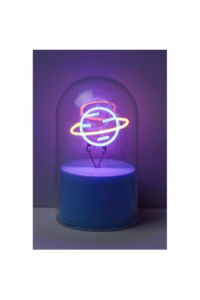 Lampa staklena kupola iTotal NEON-efekt LED Saturn XL3252