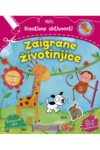 Zaigrane životinjice - kreativne aktivnosti (Slikovnica) - naslovnica
