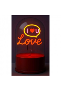 Lampa staklena kupola iTotal NEON-efekt LED rotirajuća Love U XL3262 - slika proizvoda