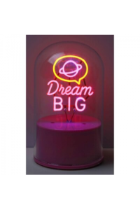 Lampa staklena kupola iTotal NEON-efekt LED rotirajuća Dream Big XL3263 - slika proizvoda