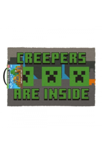 Pyramid Minecraft Creepers Need Hugs Coir Doormat