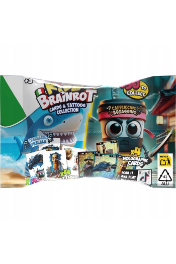 Kidz brainrot holografic cards + tattoos - slika proizvoda