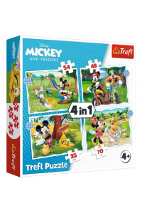 TREFL 4u1 puzzle Mickey Mouse 34604 - slika proizvoda