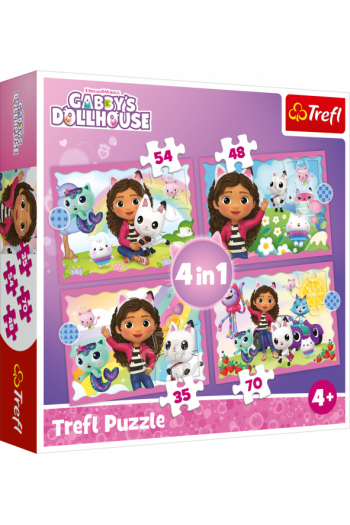 TREFL 4u1 puzzle Gabby's Dollhouse 34620 - slika proizvoda